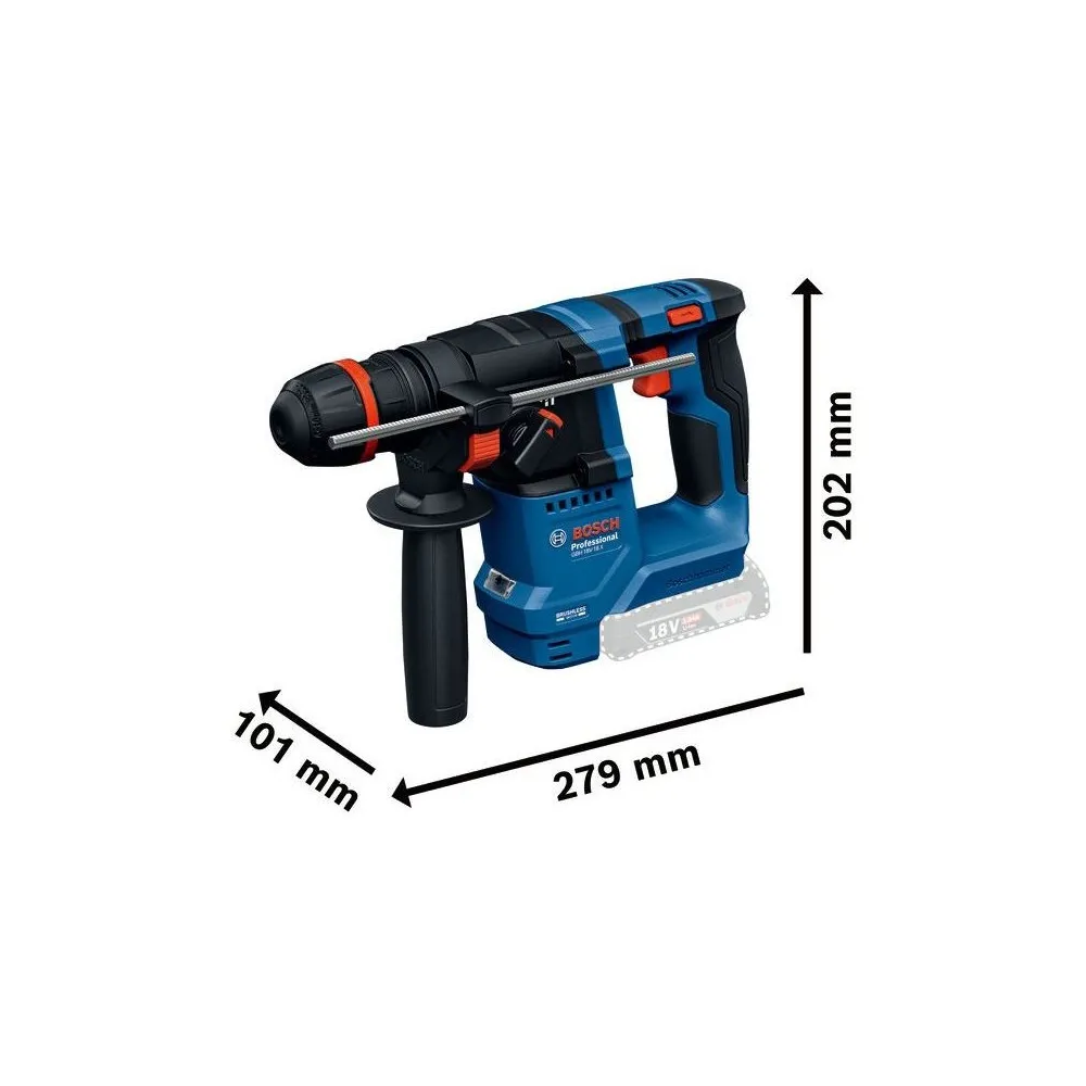 GBH 18V-18 X ONECHUCK 1.5J CORDLESS HAMMER DRILL (0.611.927.101) Dinamitek 3