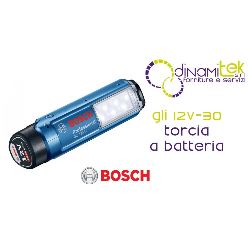 BATTERY-POWERED FLASHLIGHT GLI 12V-300 PROFESSIONAL 300LM - 12V (0.601.4A1.000) Dinamitek 1