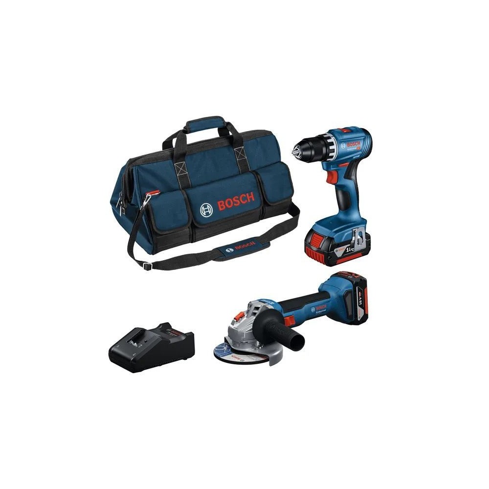 KIT COMBINé 18V GSR + GWS AVEC 2X4.0AH ET GAL 18V-40 PROFESSIONNEL (0.615.A50.07N) Dinamitek 2