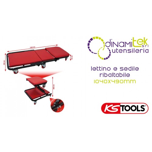 500.8011 COT AND FOLDING SEAT 1040X490MM KS TOOLS