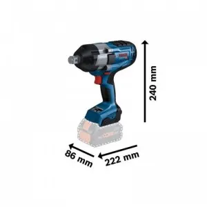 GDS 18V-1050 H 3/4&QUOT; 1700NM IMPACT DRIVER WITH 2X8AH (0.601.9J8.502) Dinamitek 3