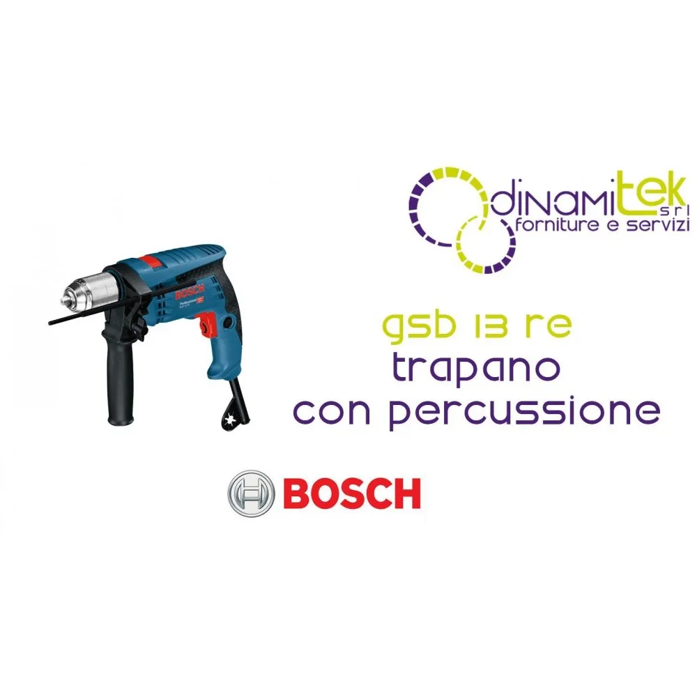 0.601.217.100 GSB 13 RE TRAPANO CON PERCUSSIONE PROFESSIONAL BOSCH Dinamitek 1