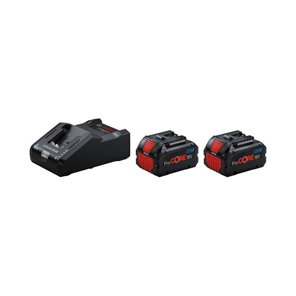 STARTER SET 2X PROCORE18V 8.0AH | GAL 18V-160 | ULTRA-FAST CHARGING 16A Dinamitek 2