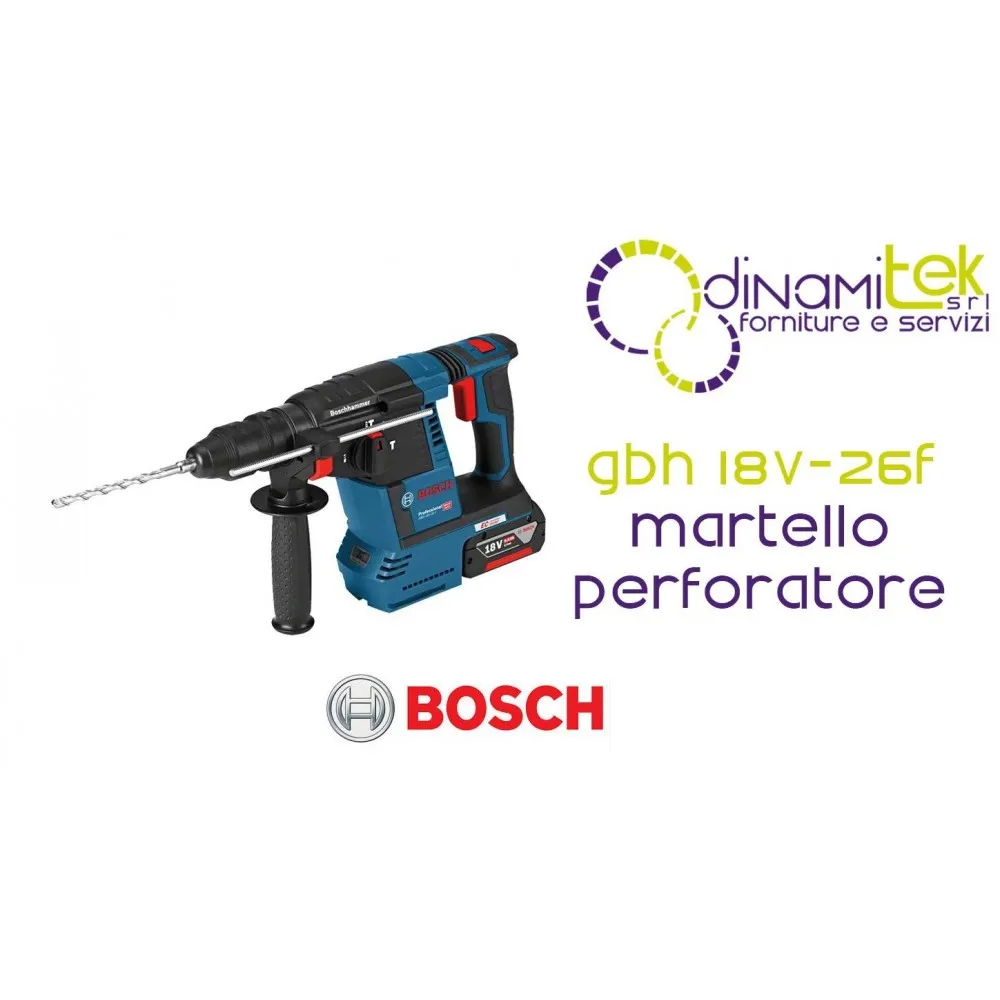 KIT PROFESSIONNEL BOSCH GBH 18V-26 F AVEC 2 BATTERIES PROCORE 5,5 AH ET MANDRIN AUTOSERRANT Dinamitek 1