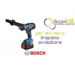 GSR 18V-150 C PROFESSIONAL BITURBO | 150 NM DRILL DRIVER | STARTER KIT Dinamitek 1