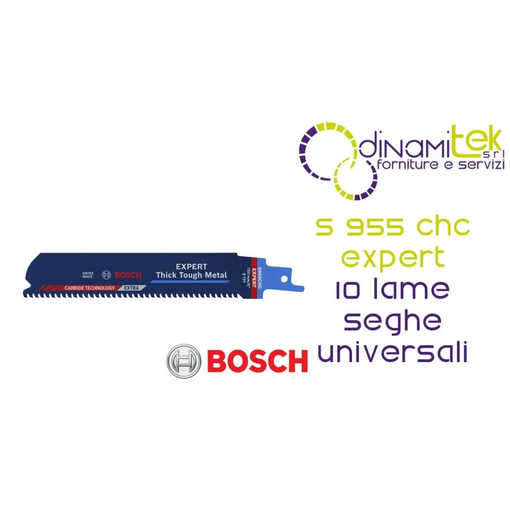 BLADE S 955 CHC EXPERT THICK TOUGH METAL 150MM | CARBIDE 8 TPI | 10 PCS Dinamitek 1