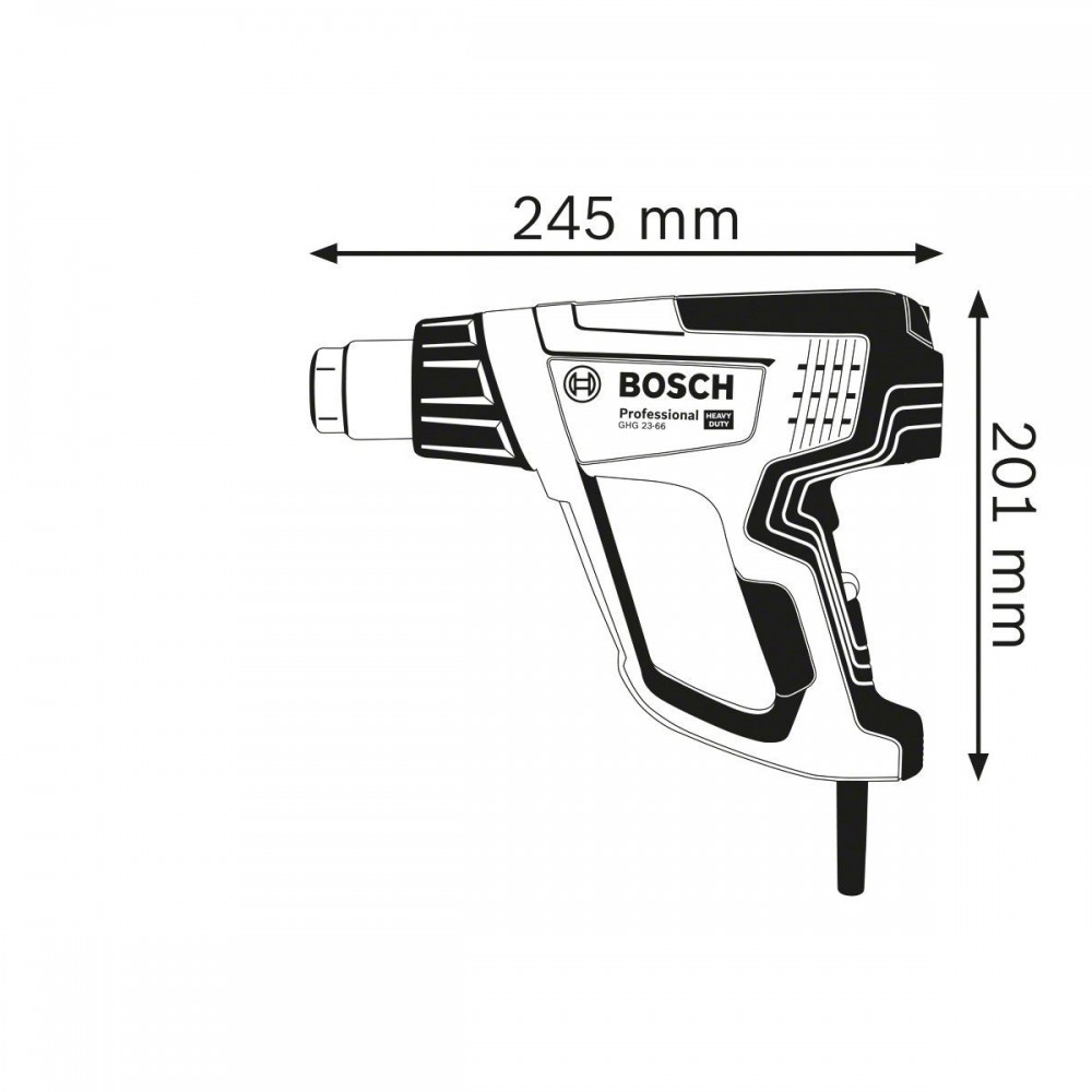 GHG 23-66 PROFESSIONAL | 2300W HEAT GUN | 650°C, 4 PROGRAMS Dinamitek 3