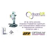 OPT056OP116V - PEQUEñO TALADRO-FRESADORA MODELO BF 16VARIO CON ACCIONAMIENTO ELECTRóNICO Y AJUSTE CONTINUO - ALIMENTACIóN 230 V Dinamitek 1