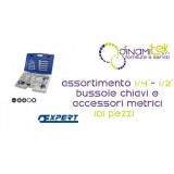 E032911P ASSORTIMENT DE DOUILLES 1/4" 1/2" PASTORINO EXPERTS CLéS ET ACCESSOIRES MéTRIQUE 101 PIèCES Dinamitek 1
