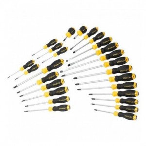 26-PIECE SCREWDRIVER SET | CR-V STEEL | BENCH STAND STHT0-62142 STANLEY Dinamitek 2