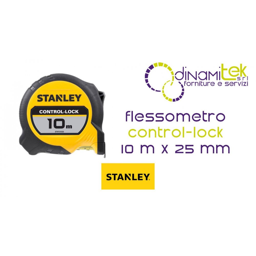 STANLEY CONTROL-LOCK 10M TAPE MEASURE | 25MM | BLADE ARMOR | CLASS II Dinamitek 1