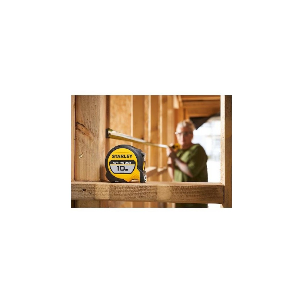 STANLEY CONTROL-LOCK 10M TAPE MEASURE | 25MM | BLADE ARMOR | CLASS II Dinamitek 4
