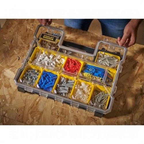 FATMAX LOW ORGANIZER | IP53 | 10 TRAYS | PRO-STACK 1-97-517 STANLEY Dinamitek 3