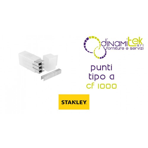 STANLEY 1-TRA208T PUNTI TIPO A CF 1000 Dinamitek 1