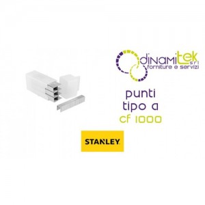 GRAPAS TIPO A | 1000 PIEZAS | ACERO GALVANIZADO 1-TRA208T STANLEY Dinamitek 1