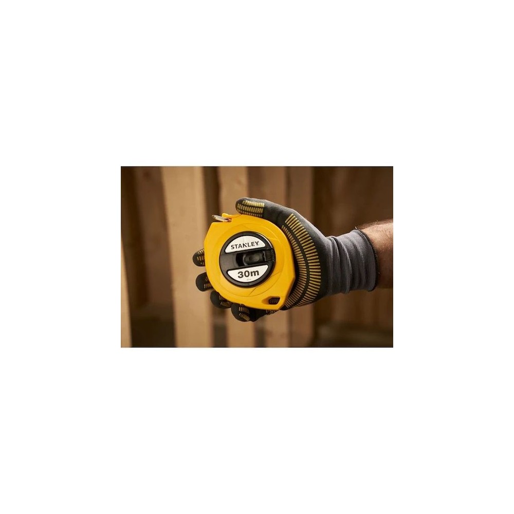 RUEDA DE CINTA DE ACERO DE 30 M | CARCASA LIGERA DE ABS | CLASE II 0-34-108 STANLEY Dinamitek 3