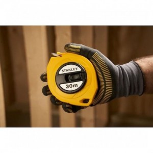 RUEDA DE CINTA DE ACERO DE 30 M | CARCASA LIGERA DE ABS | CLASE II 0-34-108 STANLEY Dinamitek 3
