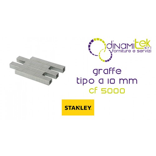 HEFTKLAMMERN TYP A | 5000 STüCK | VERZINKTER STAHL 1-TRA206-5T STANLEY Dinamitek 3