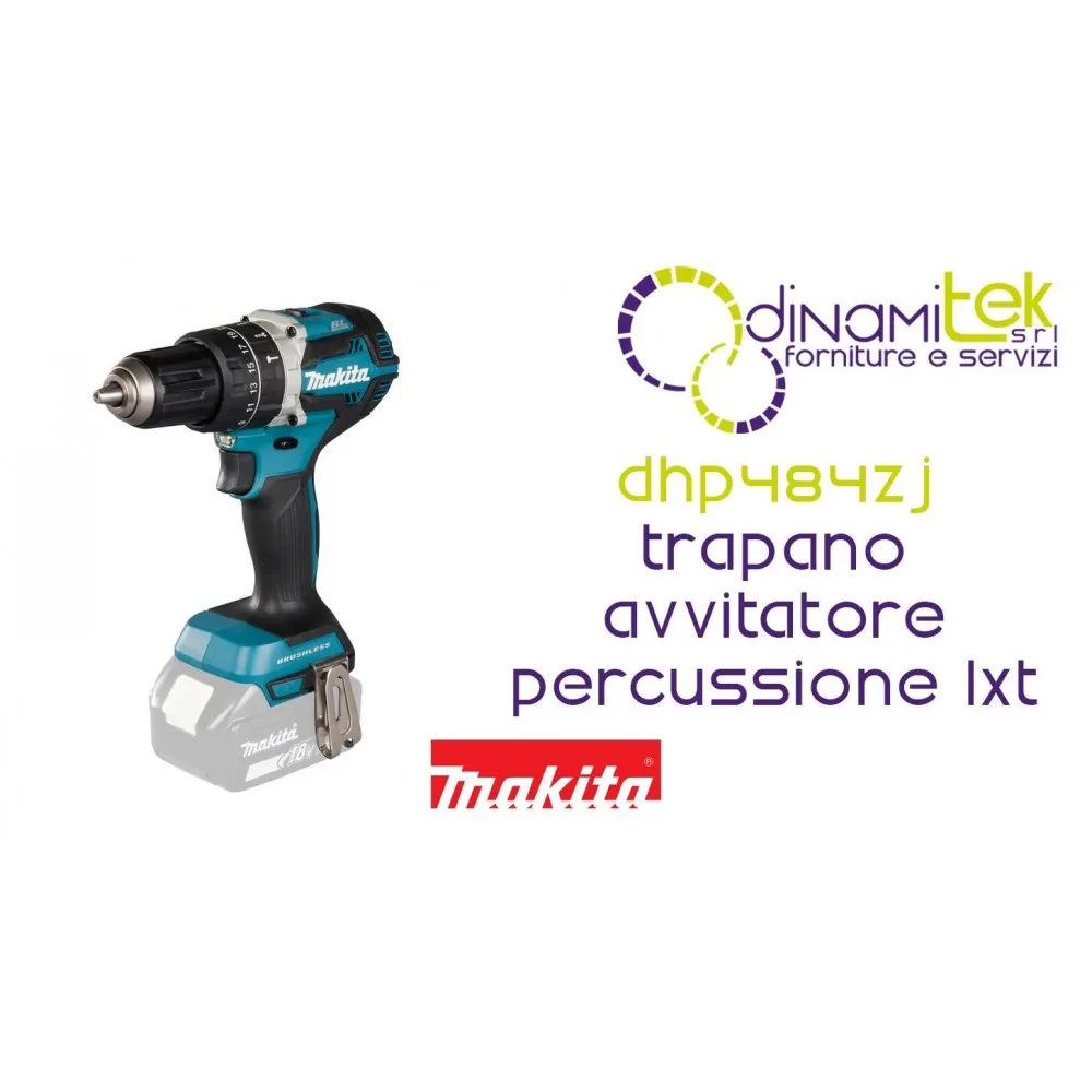 MAKITA DHP484ZJ TRAPANO AVVITATORE CON PERCUSSIONE LXT Dinamitek 1