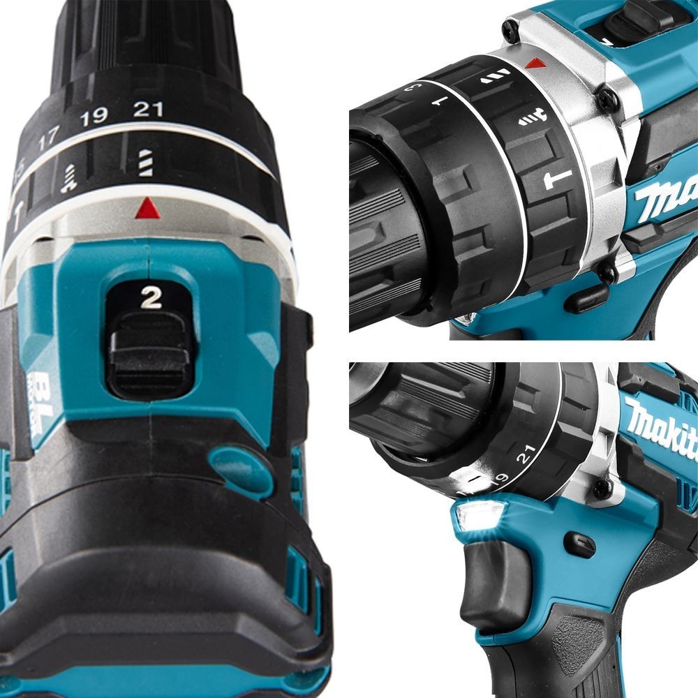 MAKITA DHP484ZJ - TALADRO ATORNILLADOR DE IMPACTO LXT DE 18 V - MOTOR BL - CUERPO DE LA MáQUINA Dinamitek 3