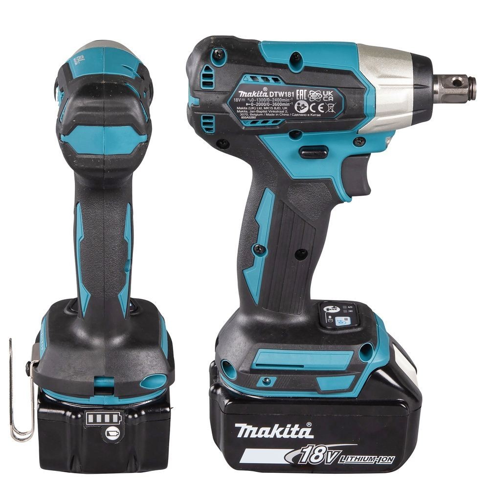 MAKITA DTW181RTJ - CLé à CHOCS 18 V LXT - 210 NM - SANS BALAIS - 2 BATTERIES 5,0 AH Dinamitek 3