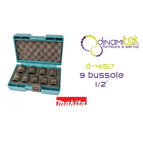MAKITA D-41517 KIT BUSSOLE 1/2" (8-10-13-16-17-18-19-21-24)