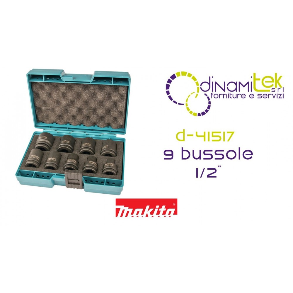 MAKITA D-41517 KIT BUSSOLE 1/2" (8-10-13-16-17-18-19-21-24)