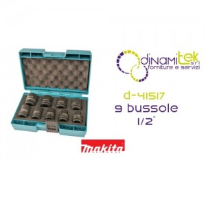 MAKITA D-41517 KIT BUSSOLE 1/2" (8-10-13-16-17-18-19-21-24)