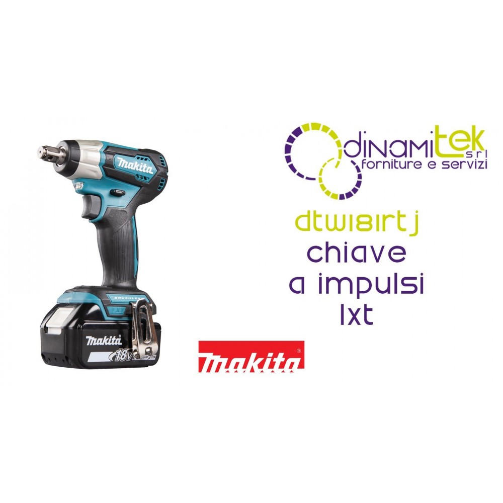 MAKITA DTW181RTJ - CLé à CHOCS 18 V LXT - 210 NM - SANS BALAIS - 2 BATTERIES 5,0 AH Dinamitek 5