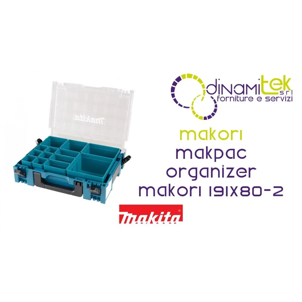 MAKITA MAKOR1 - ORGANIZADOR MAKPAC CON 13 COMPARTIMENTOS - 191X80-2 Dinamitek 4