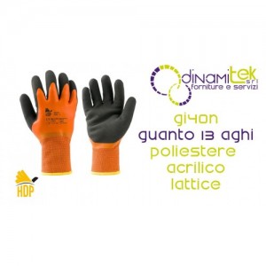 HDP GI40N GUANTO POL ACRILICO LATTICE 13G Dinamitek 1