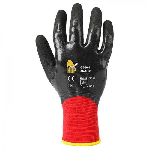 GB20N SOCIM NYLON/SPANDEX 18-GAUGE NITRILBESCHICHTETER HANDSCHUH Dinamitek 2