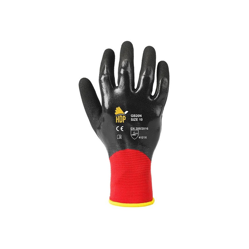 GB20N SOCIM NYLON/SPANDEX 18-GAUGE NITRILE-COATED GLOVE Dinamitek 2