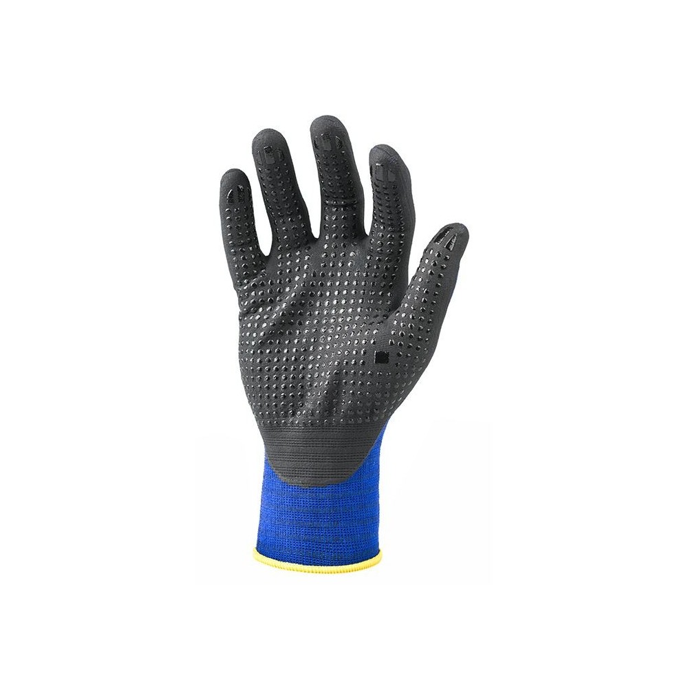 GUANTE PROFESIONAL GA25N SOCIM DE NAILON/SPANDEX Y NITRILO PUNTEADO Dinamitek 3