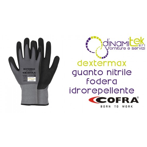 COFRA DEXTERMAX GLOVE: MECHANICAL PROTECTION AND WATER-REPELLENT LINING Dinamitek 1