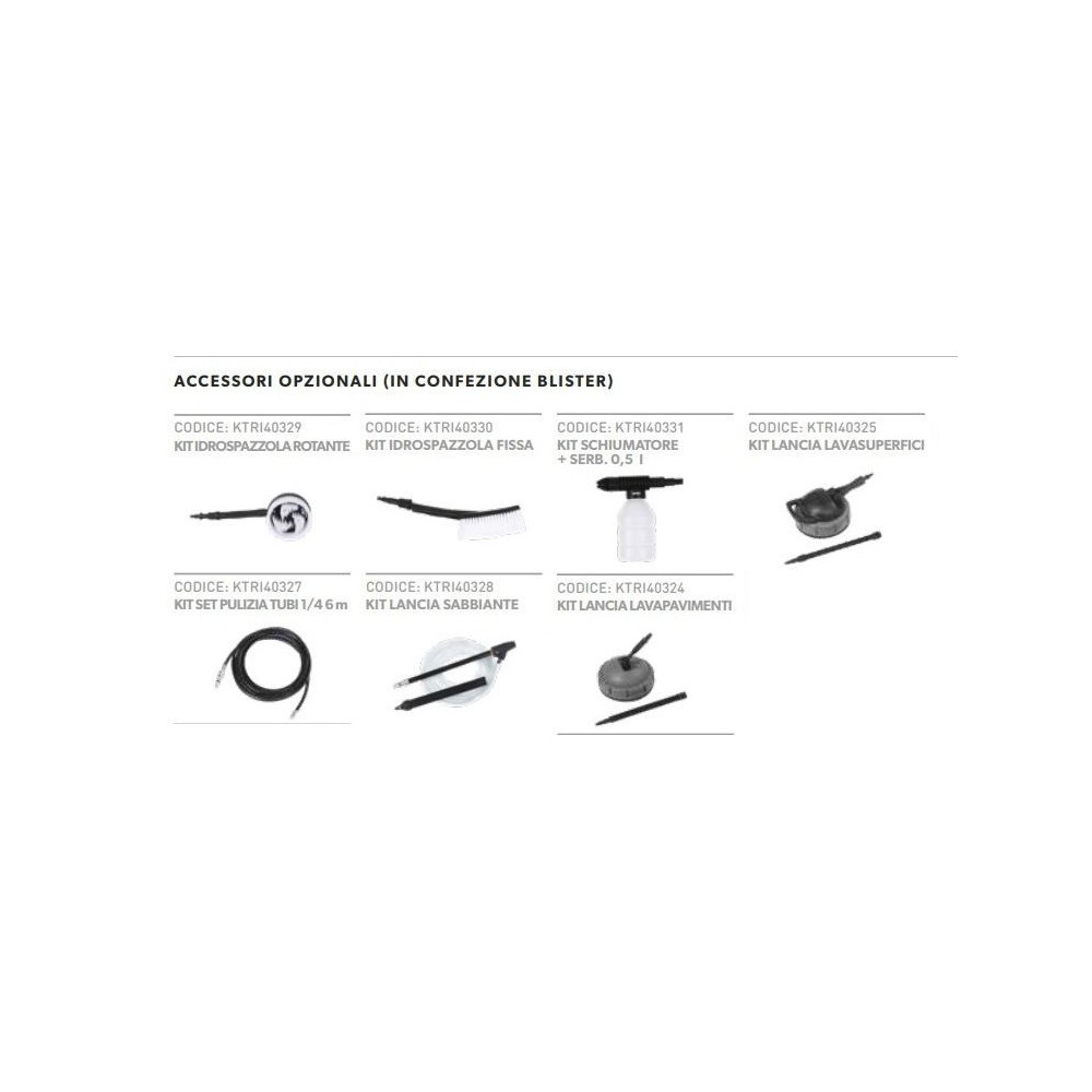 KIT DE LANZA PARA HIDROLIMPIADORAS IPC - ACCESORIO ORIGINAL KTRI40325 PORTOTECNICA Dinamitek 3