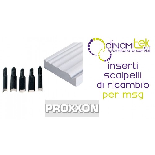 PROXXON 28572 ERSATZ-MEIßELEINSäTZE FüR MSG – 5ER-SET Dinamitek 1