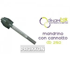 PROXXON 27028 MANDRINO CON CANNOTTO PER LA CONTROTESTA DEL DB 250 Dinamitek 1