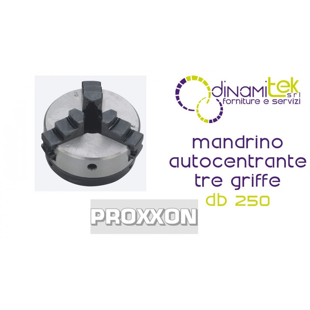 MANDRIL AUTOCENTRANTE DE TRES MORDAZAS 27026 PARA TORNO PROXXON DB 250 Dinamitek 1