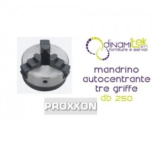 MANDRIL AUTOCENTRANTE DE TRES MORDAZAS 27026 PARA TORNO PROXXON DB 250 Dinamitek 1