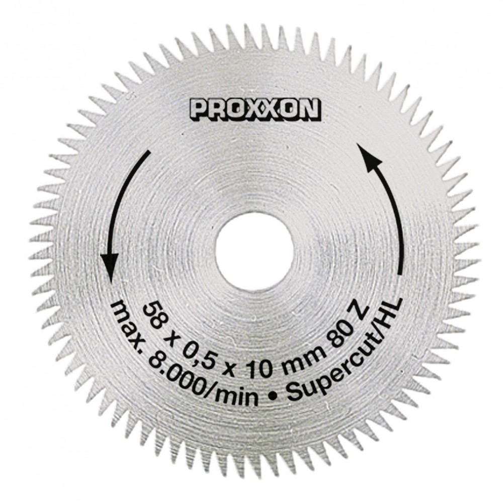 SUPER-CUT-SäGEBLATT – Ø 58 MM FüR KS 230 KREISSäGE 28014 PROXXON Dinamitek 2