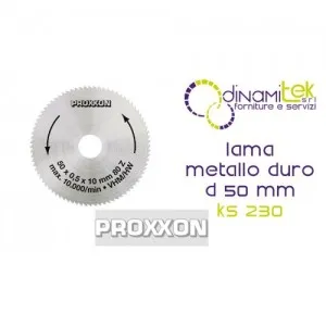 HOJA DE CARBURO MACIZO - Ø 50 MM PARA KS 230 28011 PROXXON Dinamitek 1