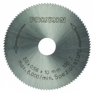 HOJA DE SIERRA CIRCULAR HSS - Ø 50 MM - 100 DIENTES PARA KS 230 28020 PROXXON Dinamitek 2