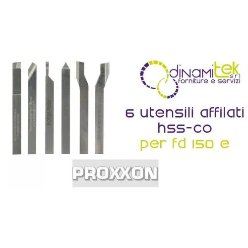 SATZ VON 6 GESCHäRFTEN HSS-CO-WERKZEUGEN FüR DIE DREHMASCHINE FD 150/E 24524 PROXXON Dinamitek 1