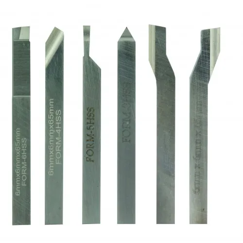 JUEGO DE 6 HERRAMIENTAS AFILADAS HSS-CO PARA TORNO FD 150/E 24524 PROXXON Dinamitek 2