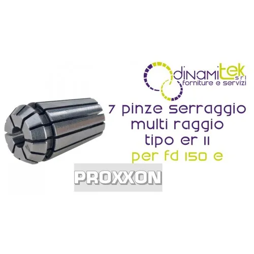 SET OF 7 ER 11 COLLETS FOR FD 150/E LATHE - ER PRECISION 24154 PROXXON Dinamitek 1