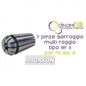 JUEGO DE 7 PINZAS ER 11 PARA TORNO FD 150/E - ER PRECISION 24154 PROXXON Dinamitek 1