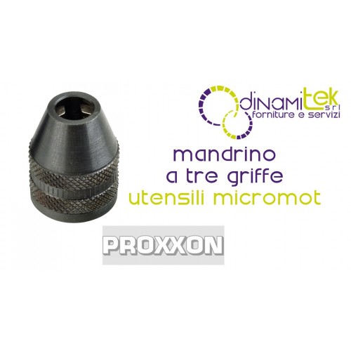 28941 PROXXON MICROMOT THREE-JAW CHUCK - 0.3-3.2 MM Dinamitek 1