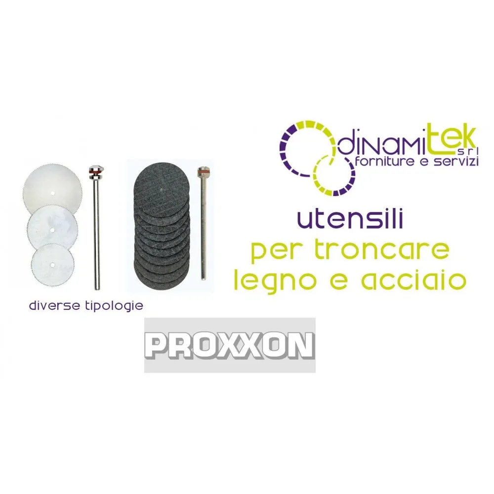 HERRAMIENTAS DE CORTE PROXXON PARA MADERA Y ACERO INOXIDABLE Dinamitek 1