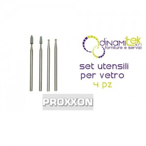 PROXXON 28920 GLASS ENGRAVING SET - 4 PIECES - DIAMOND AND SIC Dinamitek 1